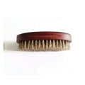 Toute la vente logo personnalisé rouge foncé 100% brosse en bois de barbe de soies